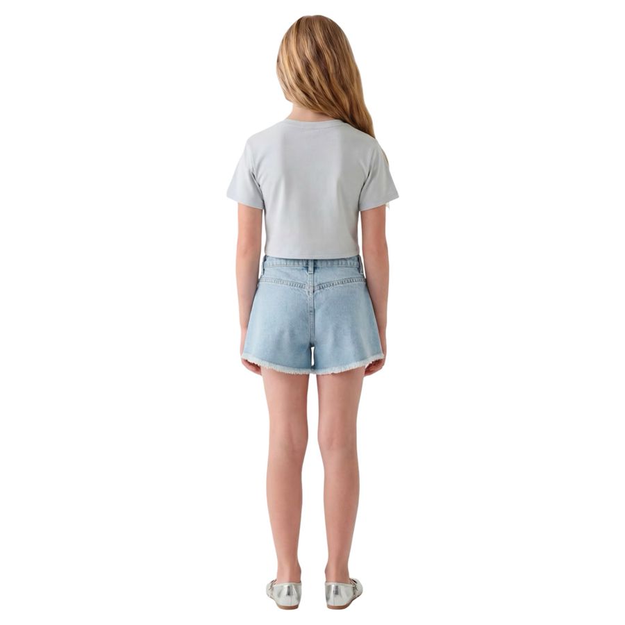 Midi ss t-shirt con logo in strass da bambina Guess Kids | J6GI07/K6YW4G011